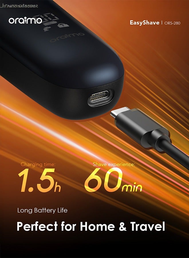 Oraimo Electric Razor EasyShave Cordless Multi-Functional - Black - Image 5